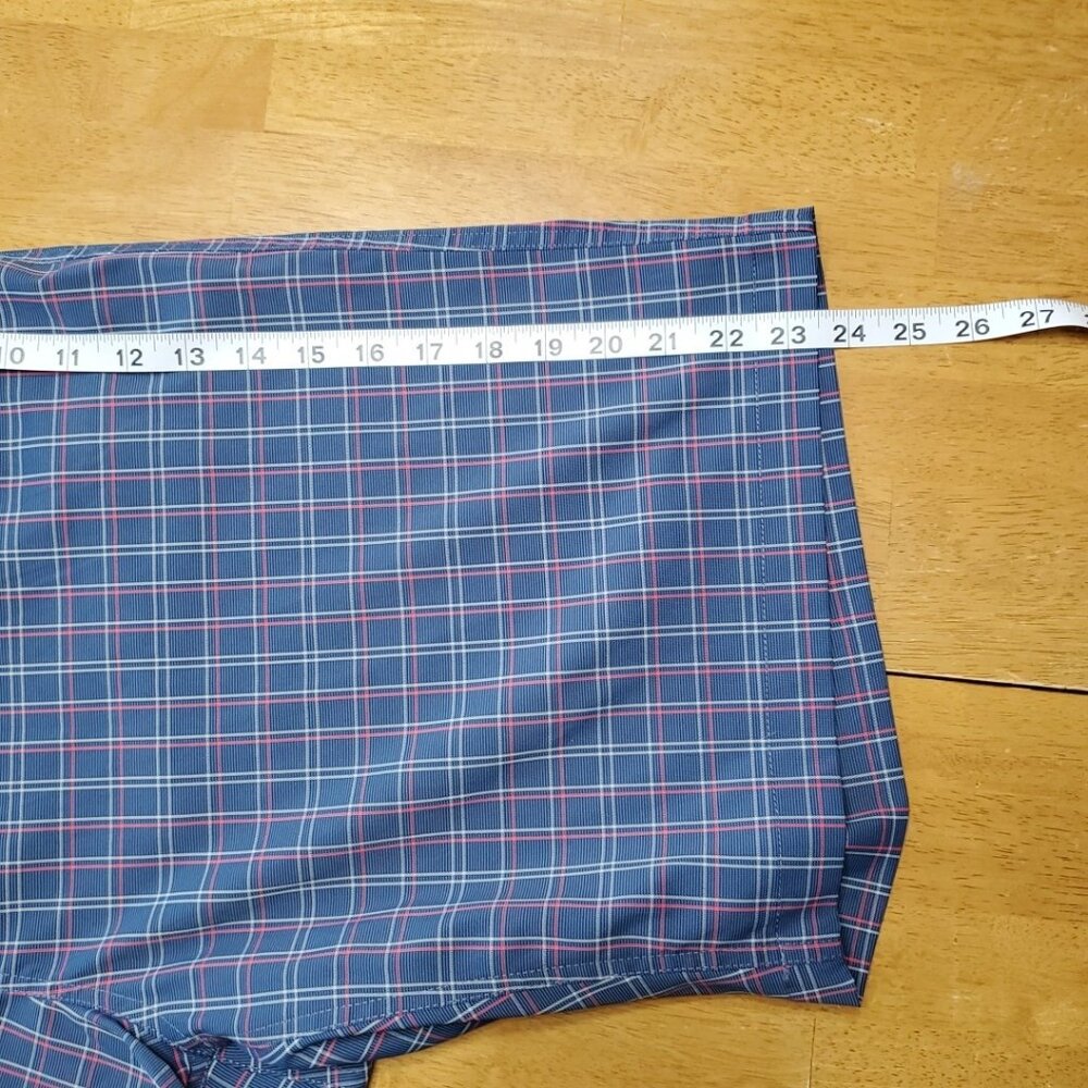 Callaway Golf Short Men's 42T Blue Plaid Performance Stretch Quick Dry PGA - Picture 6 of 11